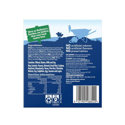 Rafferty's Garden Blueberry Banana & Apple Snack Bars Real Fruit Baby Food 8 Pack 12+ Months - 128g