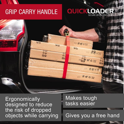 Quickloader Grip Carry Strap - 2.5m - 25kg - Red