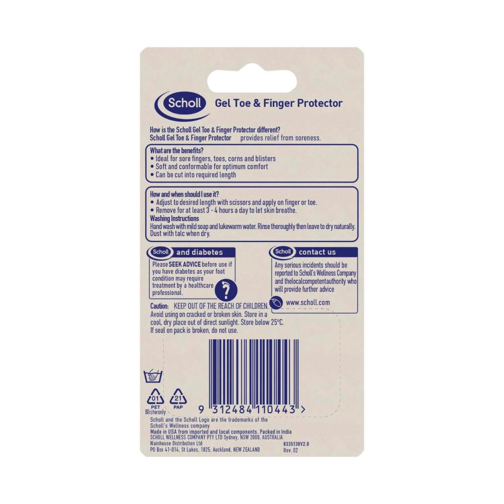 Scholl Gel Protector Toe & Finger - 1 pack