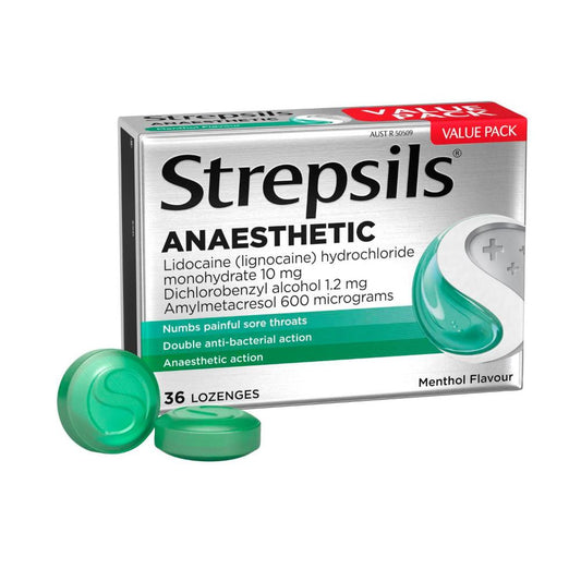 Strepsils Plus Anaesthetic Lozenges - 36 pack