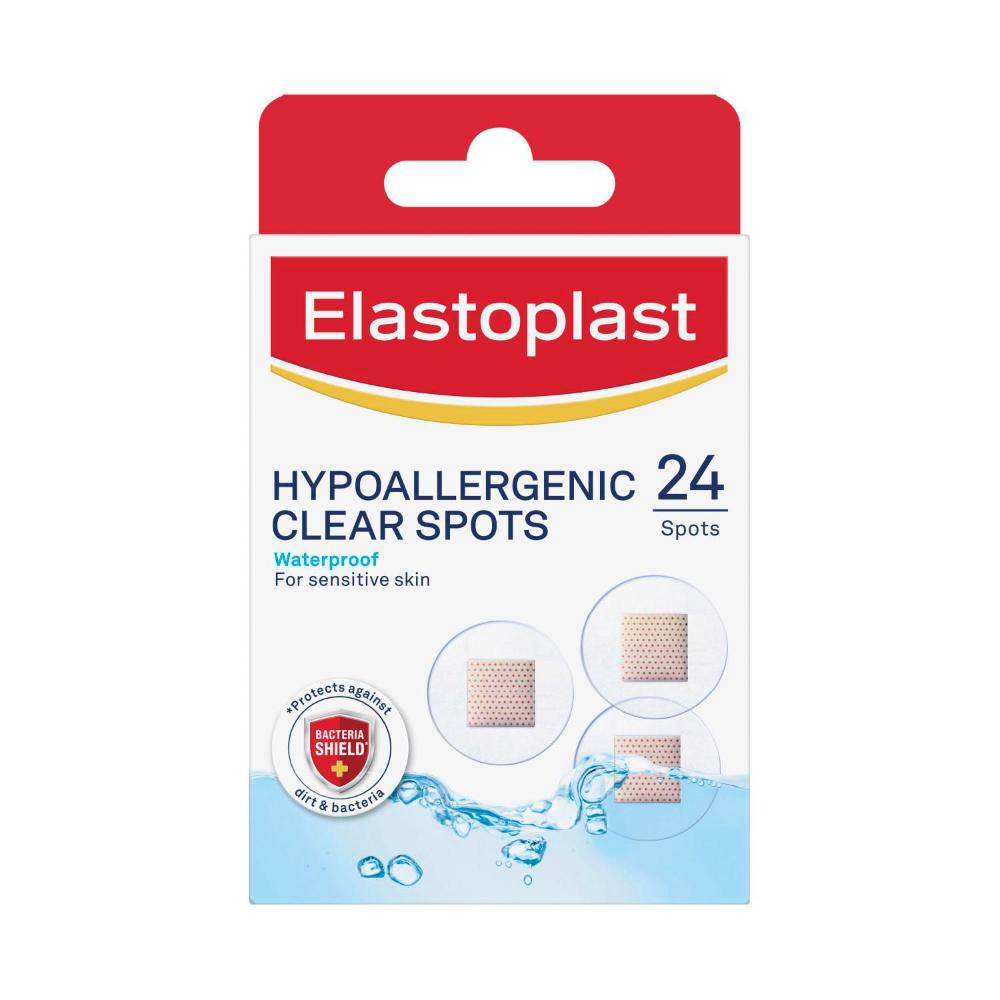 Elastoplast Sensitive Hypoallergenic Transparent Spots - 24 pack