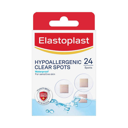 Elastoplast Sensitive Hypoallergenic Transparent Spots - 24 pack