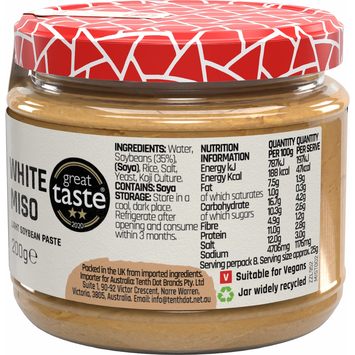 Miso Tasty White Miso Paste 200g