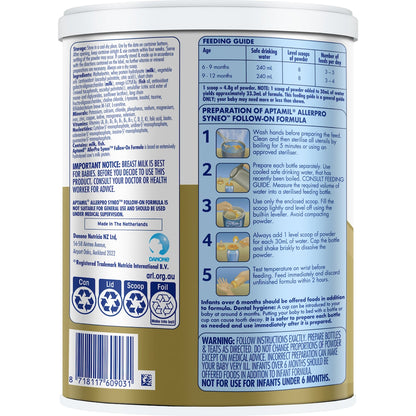 Aptamil Allerpro Syneo 2 Follow-on Formula Allergy 6-12 Months 900g