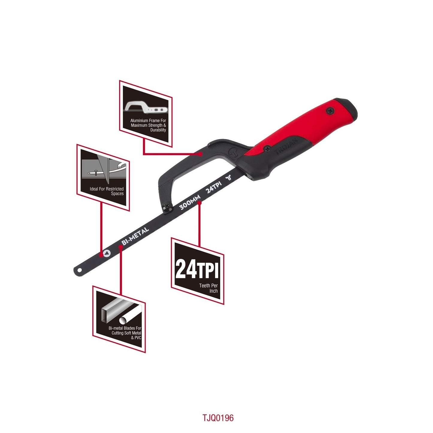 Trojan Mini Hack Saw - 300mm
