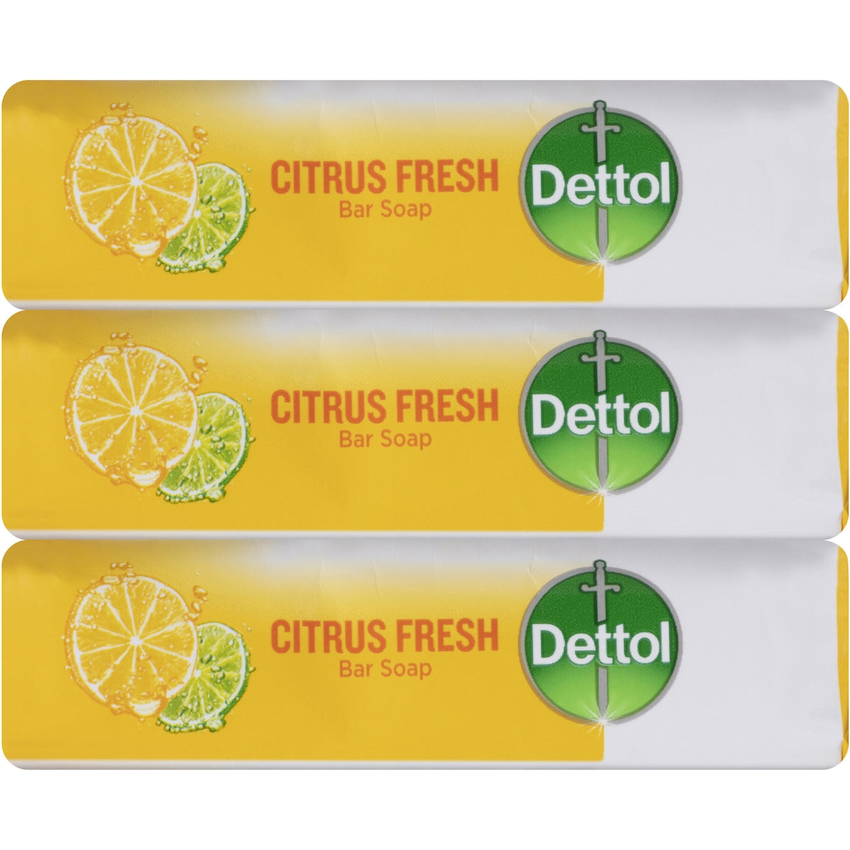 Dettol Citrus Fresh Bar Soap 100g X 3 Pack