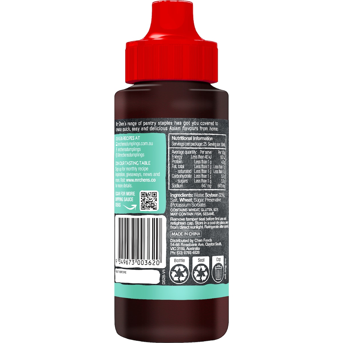 Mr Chens Soy Sauce 250ml