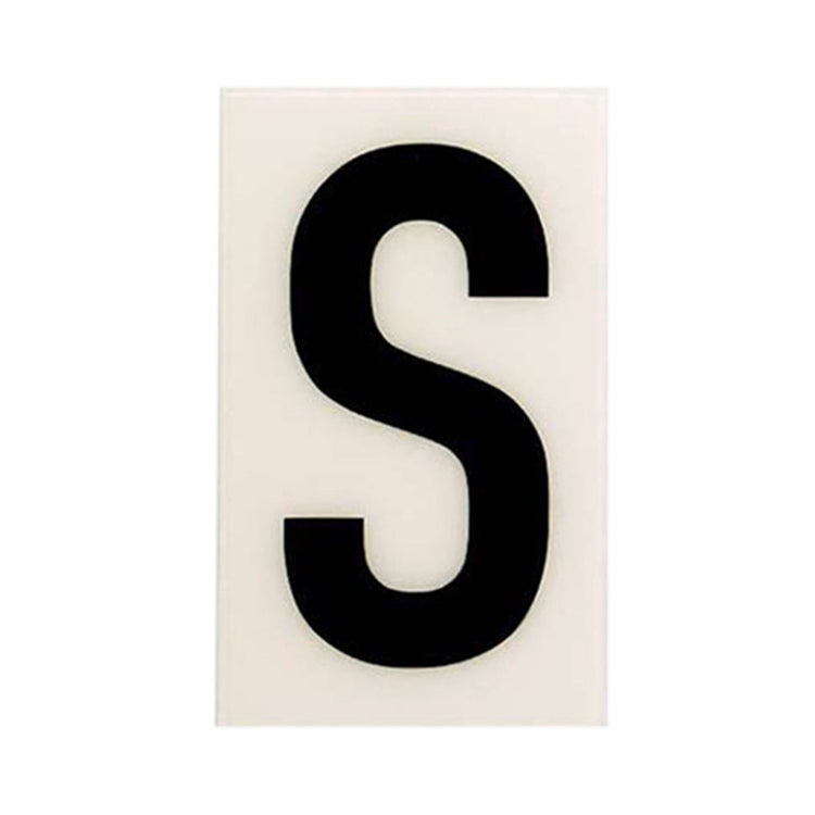 Sandleford White Self Adhesive House Letter S - 60mm