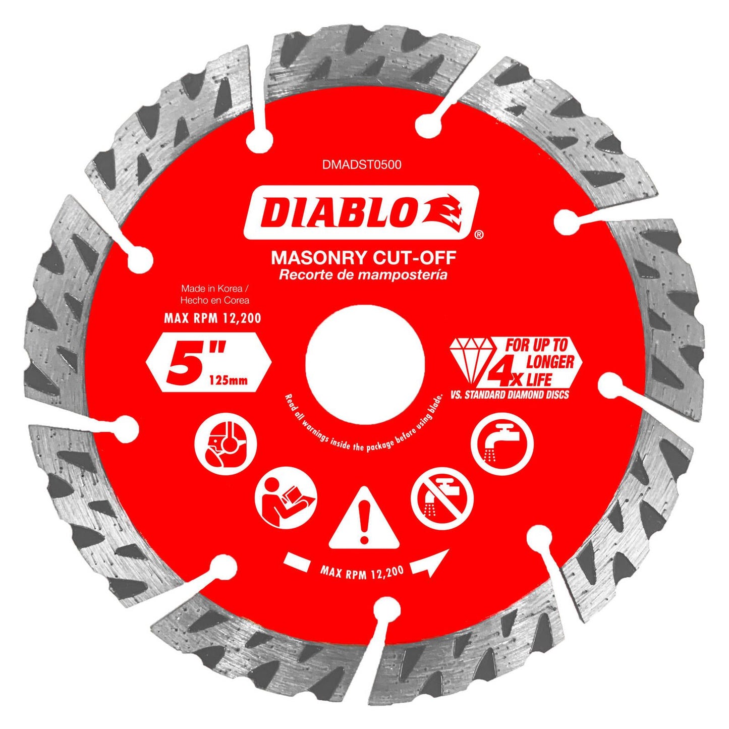 Diablo Diamond Disc - 5" - Segmented Turbo Cut Off