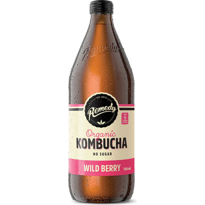 Remedy Kombucha Wild Berry 750ml