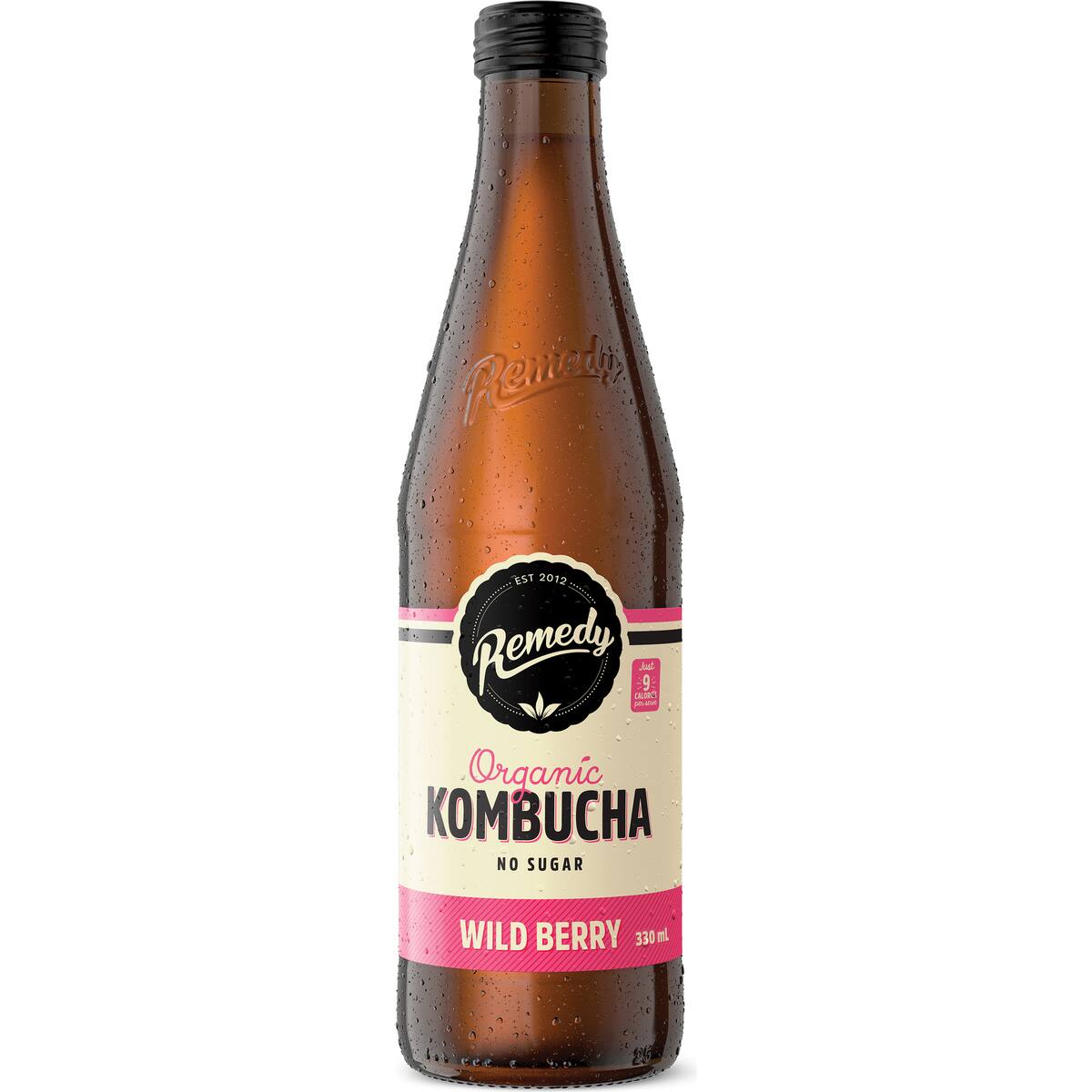 Remedy Organic Kombucha Wild Berry 330ml