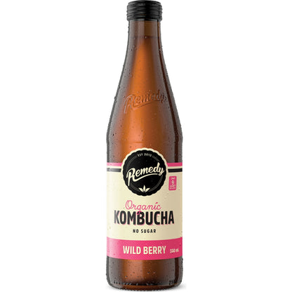 Remedy Organic Kombucha Wild Berry 330ml