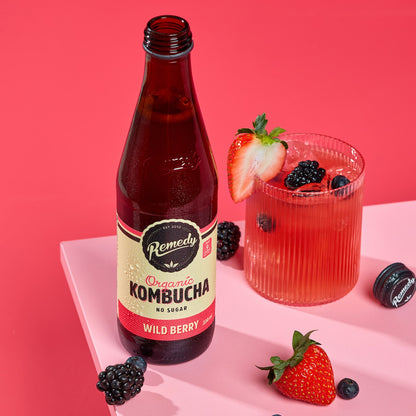 Remedy Organic Kombucha Wild Berry 330ml