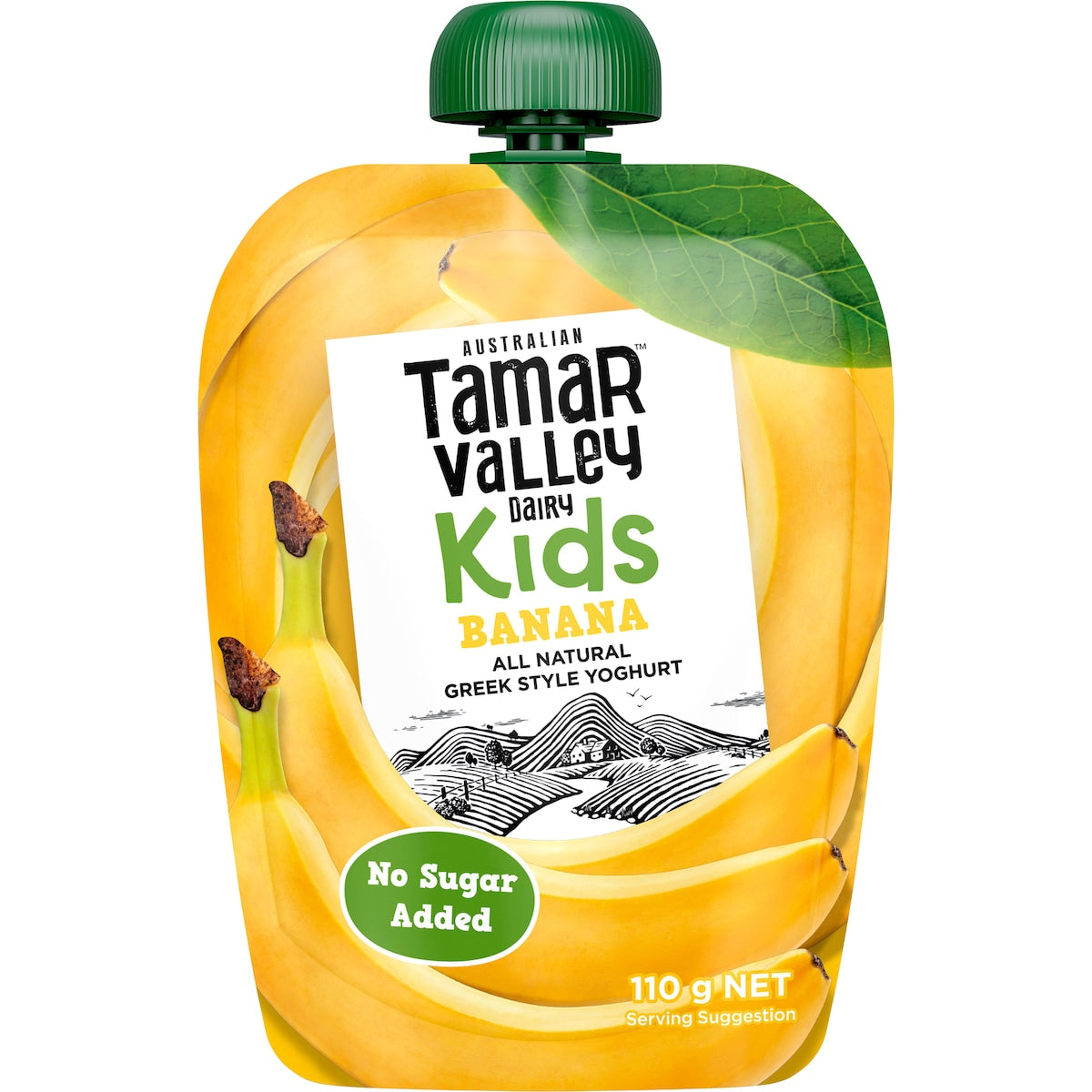 Tamar Valley Dairy Kids Greek Yoghurt Pouch Banana 110g