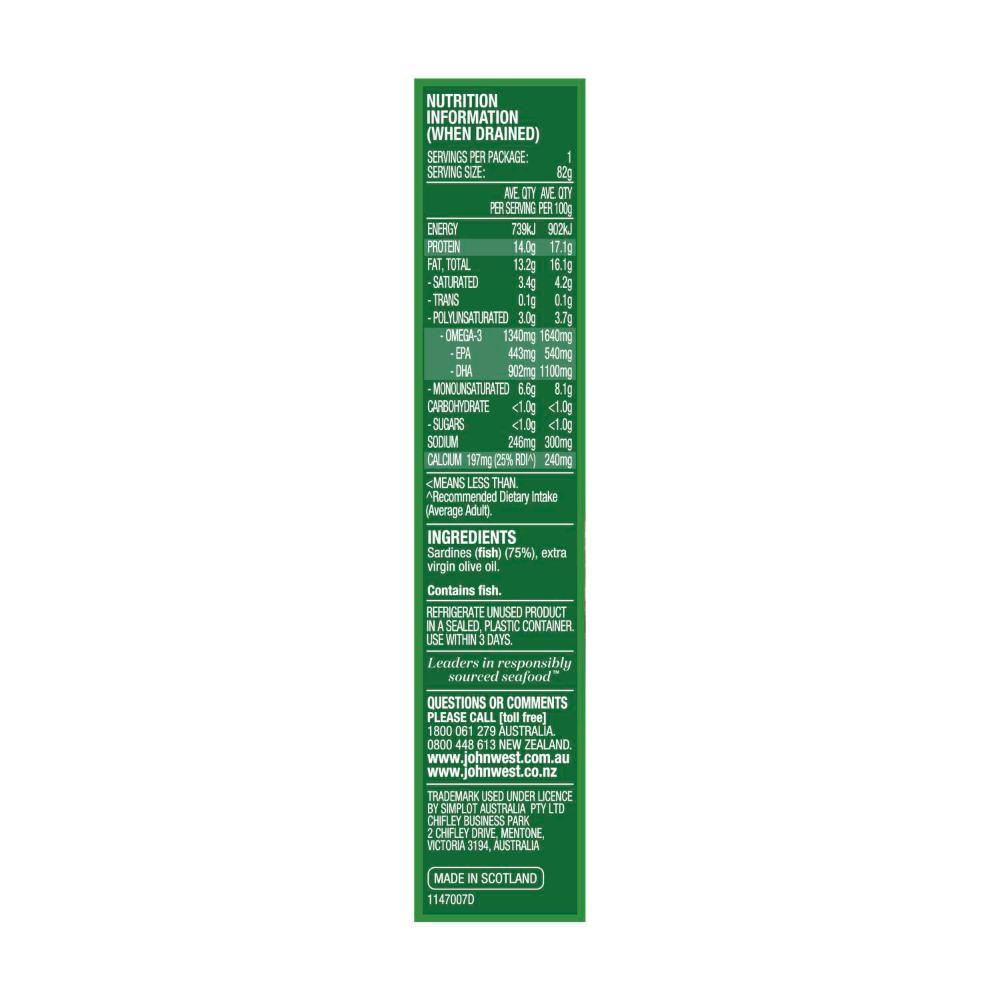 John West Sardines In Oil - 110g