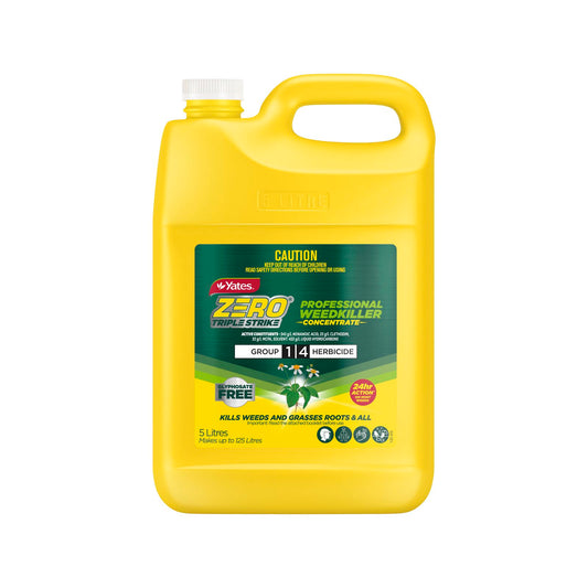 Yates Zero Triple Strike Weedkiller Concentrate - 5L