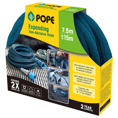 Pope Expanding Non Abrasive Hose - 7.5-15m