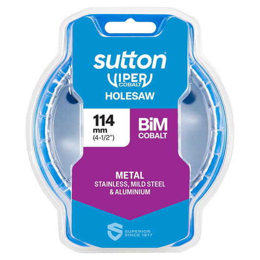 Sutton Tools Viper Cobalt Bi Metal Holesaw - 114mm