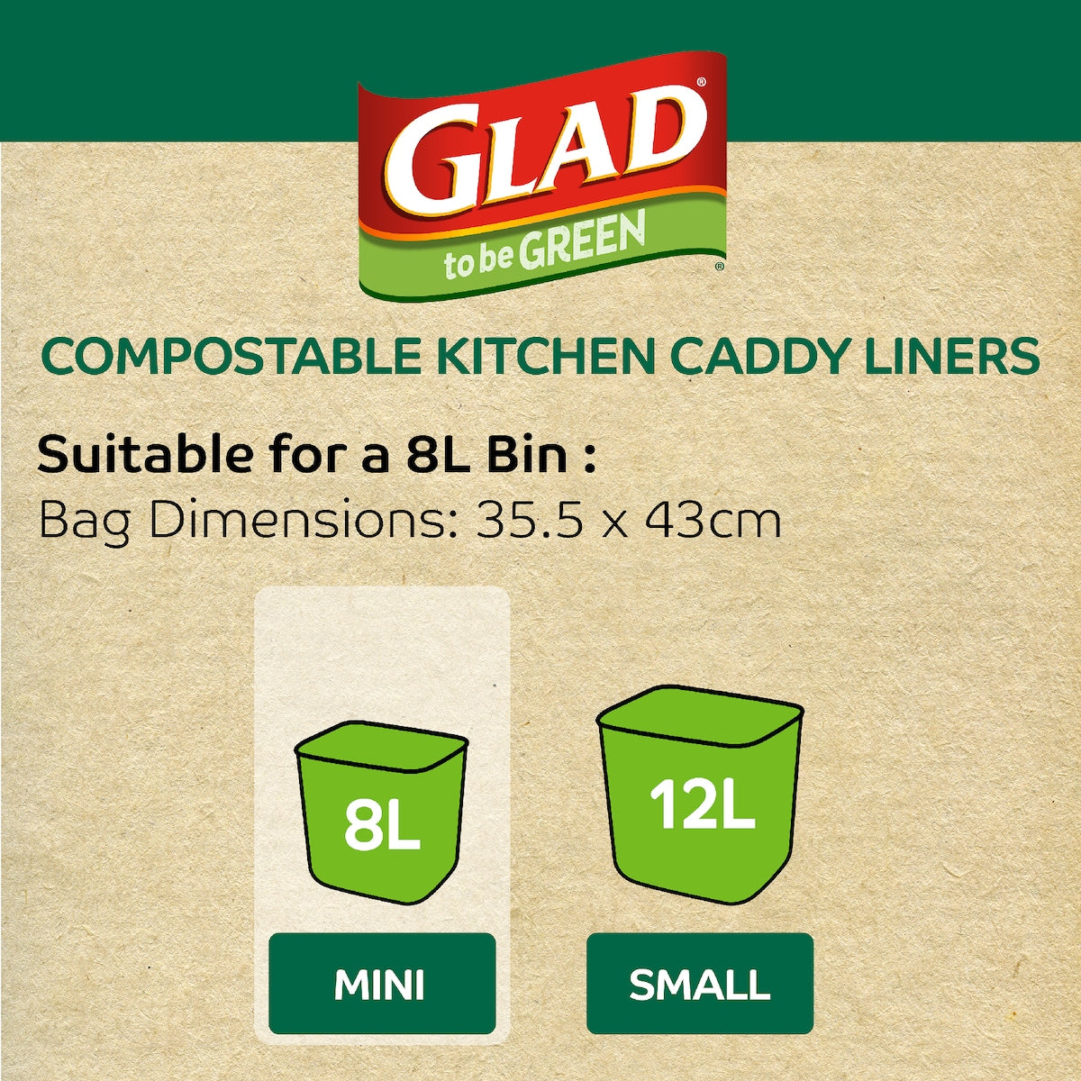 Glad To Be Green Compostable Mini 25 Pack