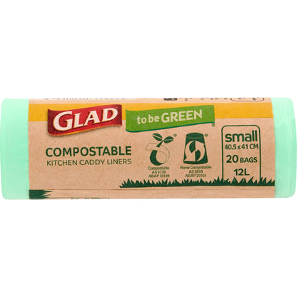 Glad To Be Green Compostable Small 20 Pack