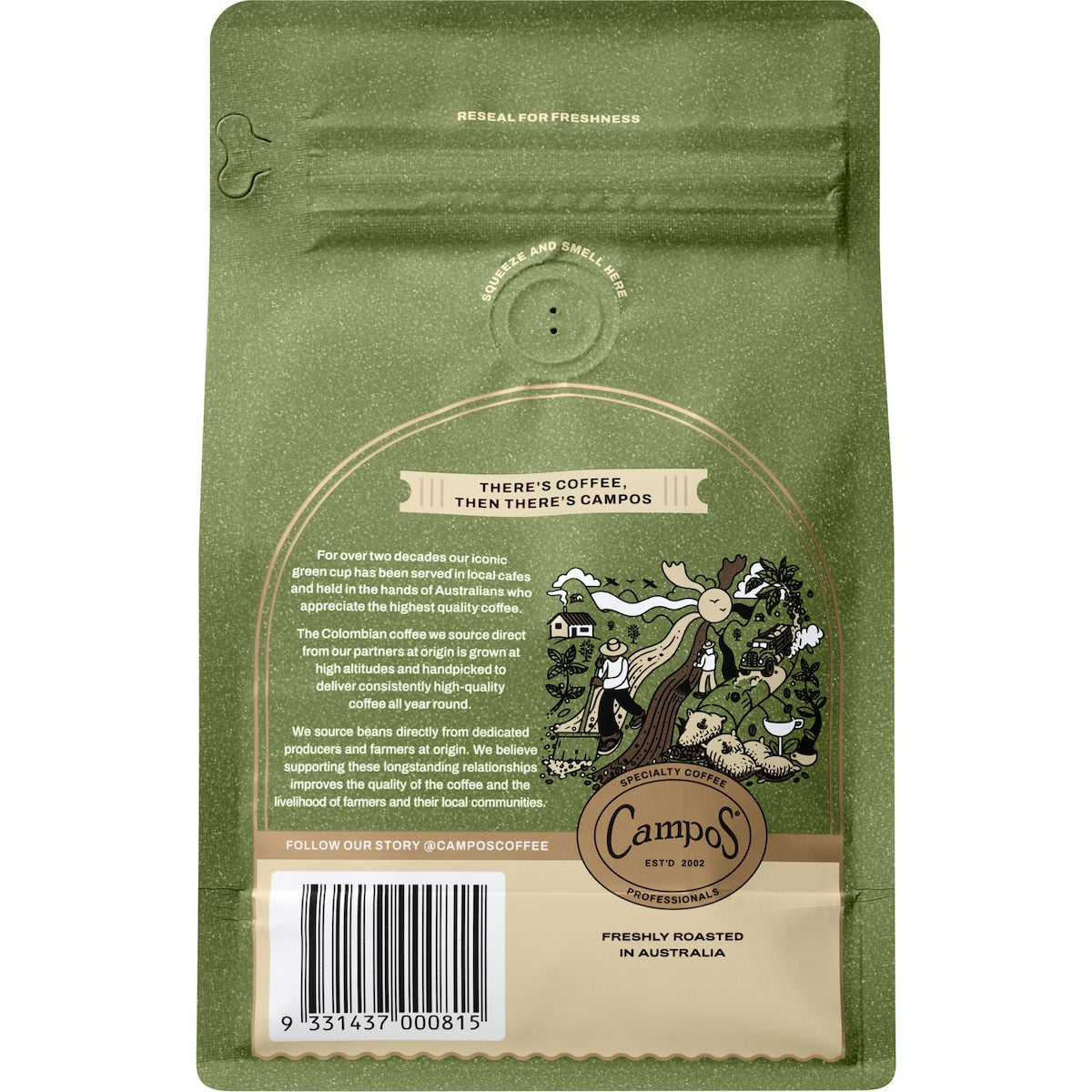 Campos Colombia Ground Coffee 250g