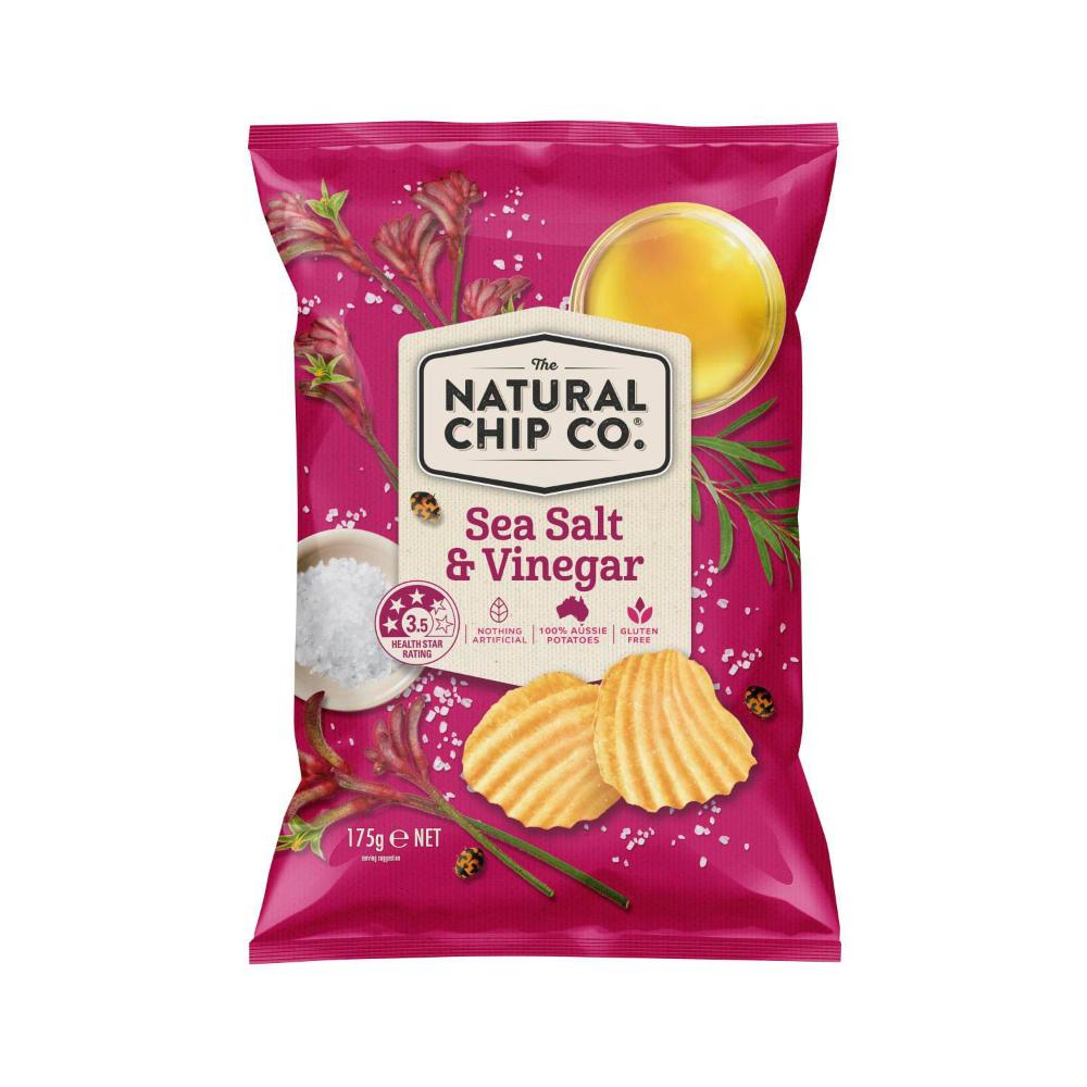 Natural Chip Co. Sea Salt & Vinegar Potato Chips - 175g