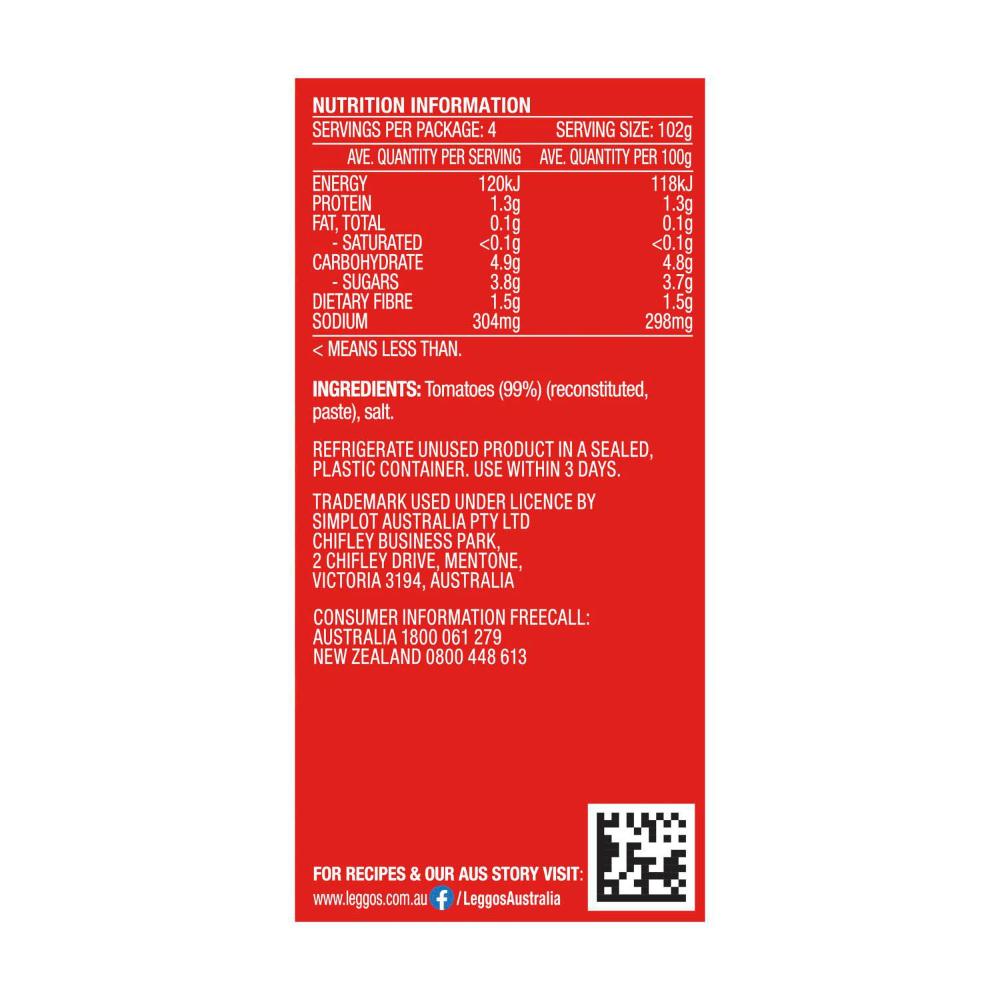 Leggo's Tomato Puree - 410g