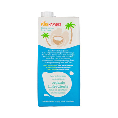 Pureharvest Coco Quench Organic Coconut Unsweetened Long Life Milk Uht - 1L