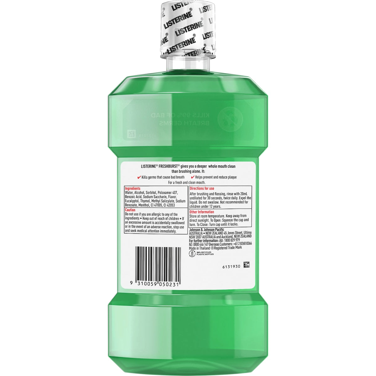 Listerine Freshburst Antibacterial Mouthwash 1l