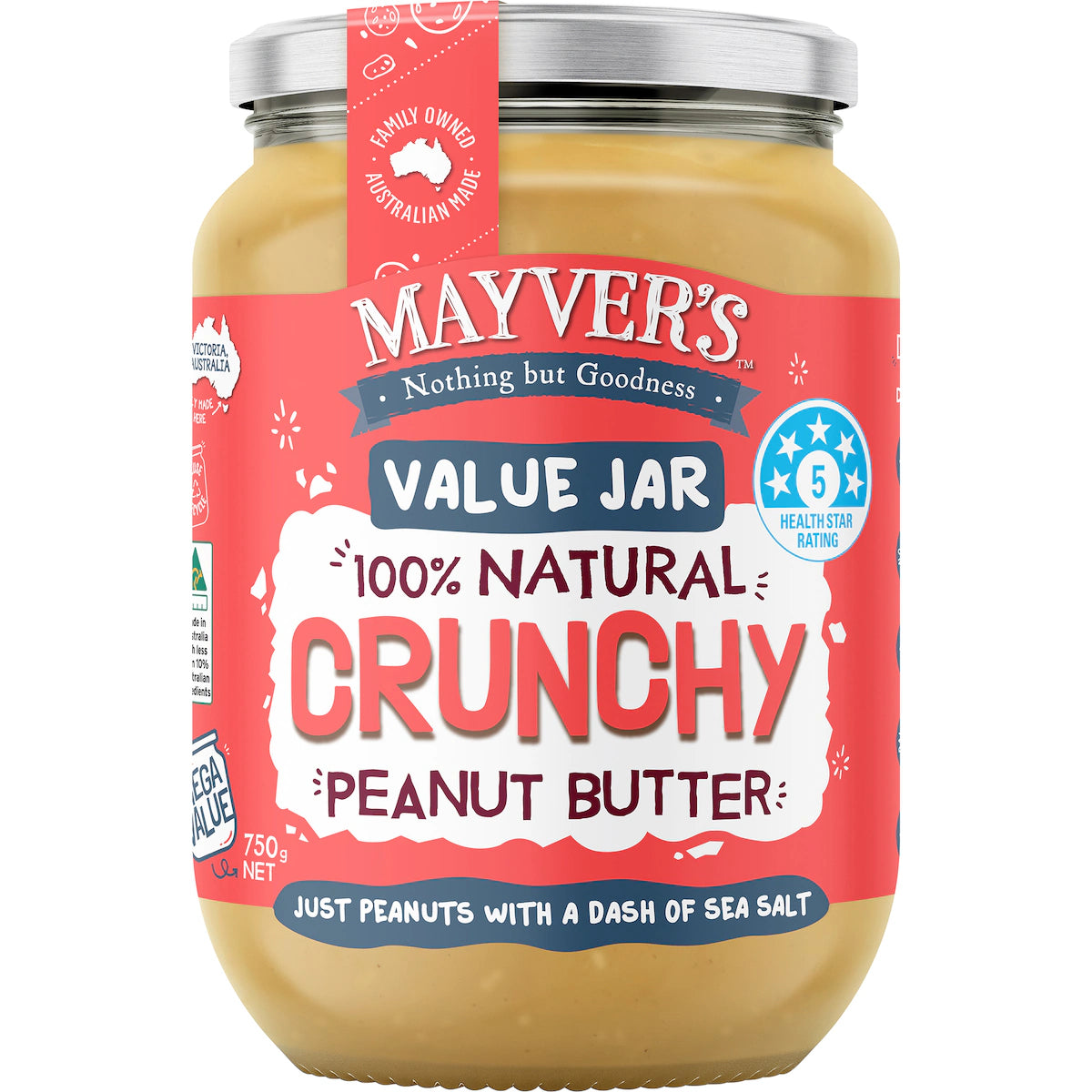 Mayver's Crunchy Peanut Butter | 750g