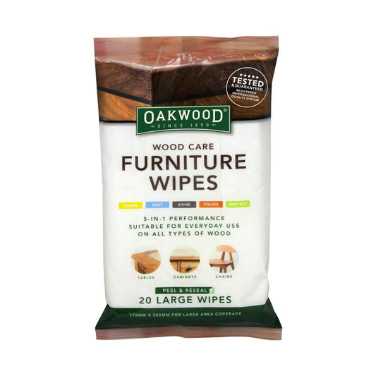 Oakwood Wood Care Furniture Wipes - 20 pack Each