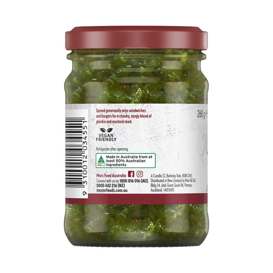 MasterFoods Gherkin Relish - 260g