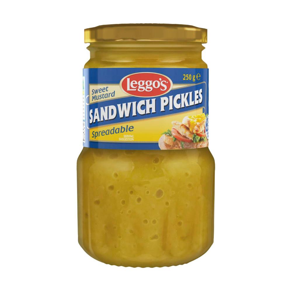 Leggo's Spreadable Sweet Mustard Sandwich Pickles - 250g