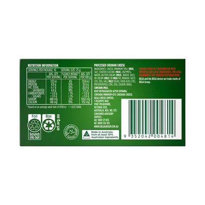 Bega Cheddar Cheese Block - 250g
