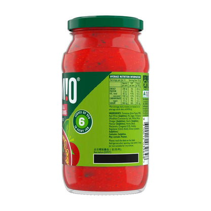 Dolmio Extra Pasta Sauce Red Wine & Italian Herb - 500g