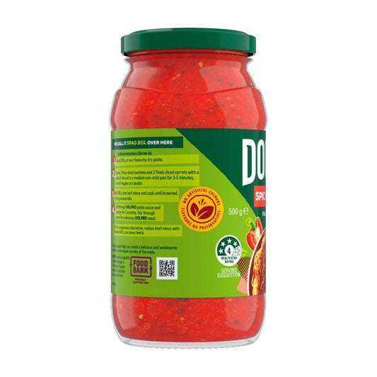 Dolmio Extra Pasta Sauce Spicy Pepper - 500g