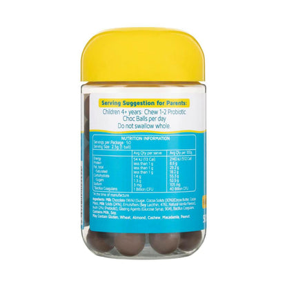 Nature's Way Kids Smart Probiotic 50 Milk Chocolate Balls - 50 Pack