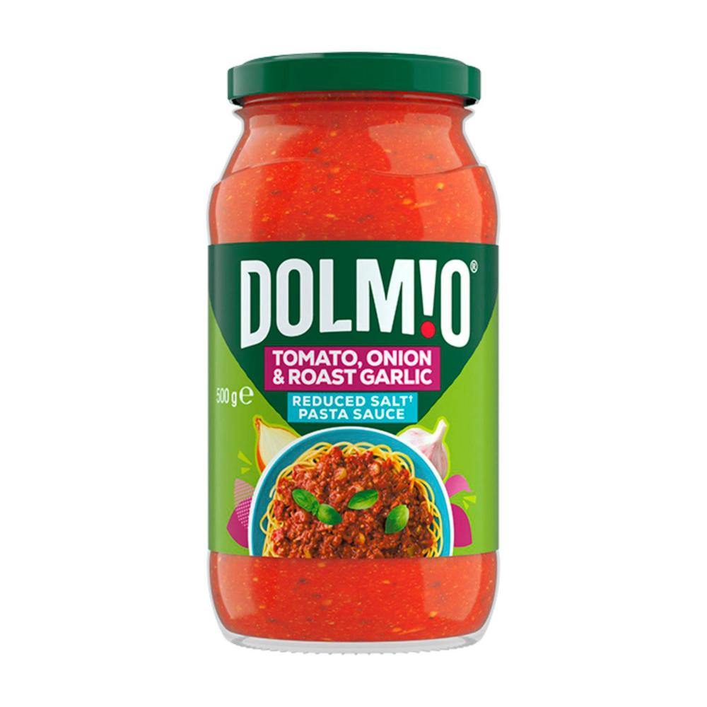 Dolmio Tomato Onion & Roast Garlic Salt Reduced Pasta Sauce - 500g