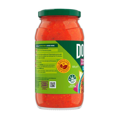 Dolmio Tomato Onion & Roast Garlic Salt Reduced Pasta Sauce - 500g