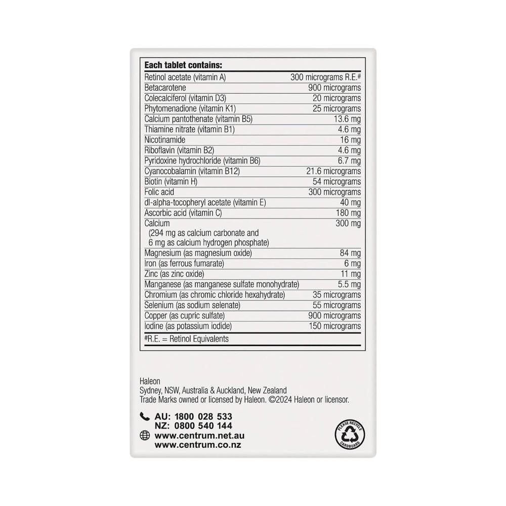 Centrum For Men Multivitamin - 60 Pack