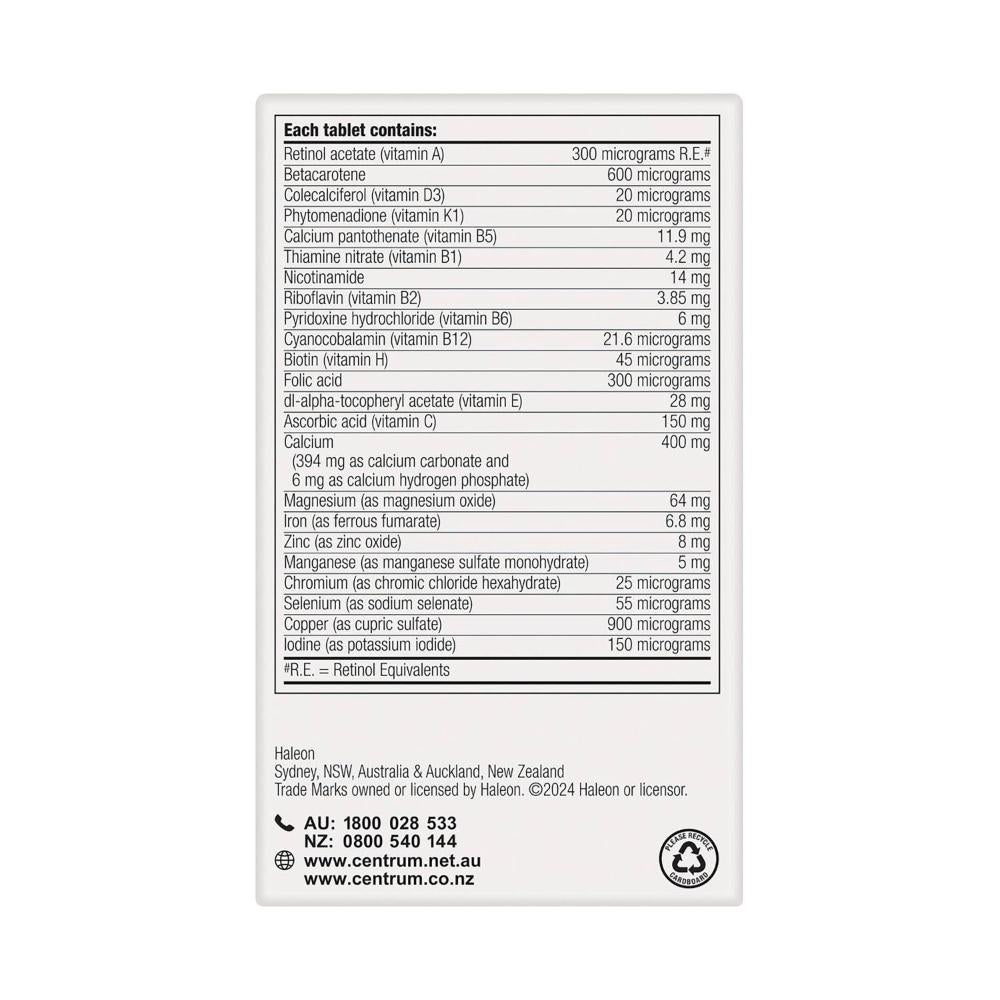 Centrum For Women Multivitamin - 60 Pack