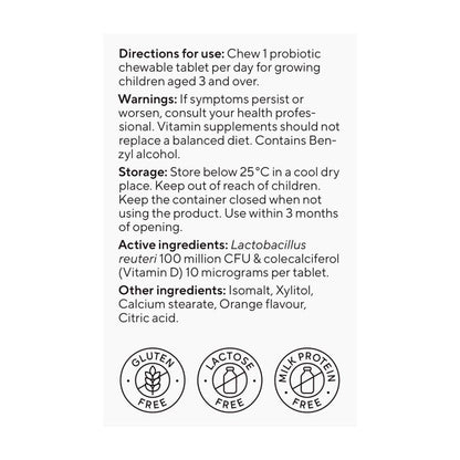 Biogaia Protectis Kids Chewables Orange Vit D - 30 Pack