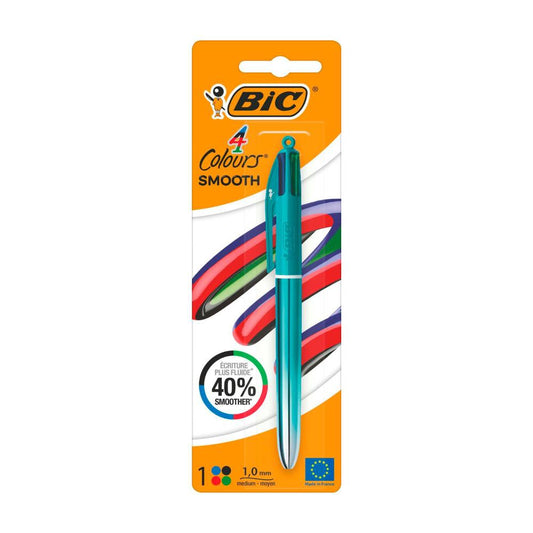 BIC 4 Colours Smooth Pen - 1 Pack