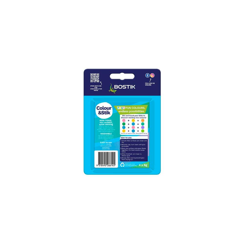 Bostik Colour & Stik 8G - 4 Pack