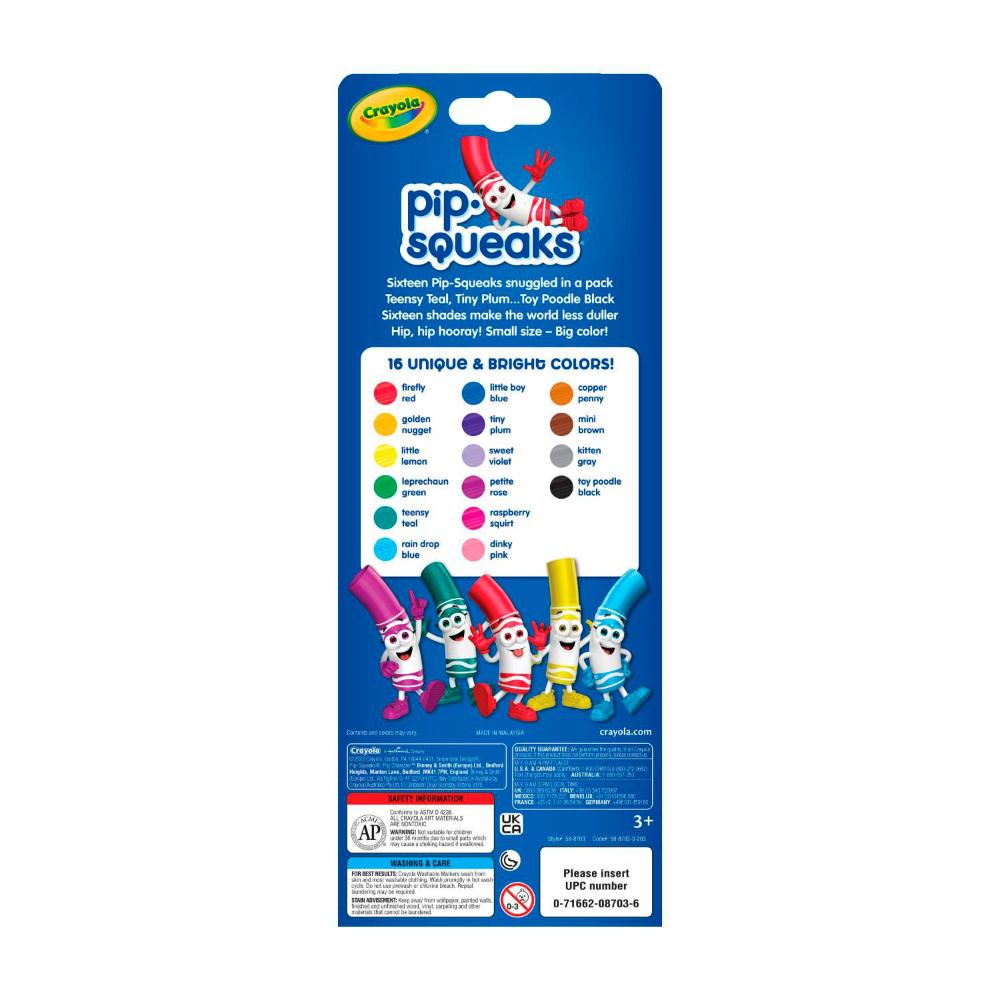 Crayola Pip Squeak Markers - 16 Pack