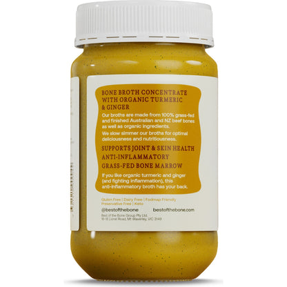 Best Of The Bone Broth Concentrate Organic Turmeric & Ginger 390g