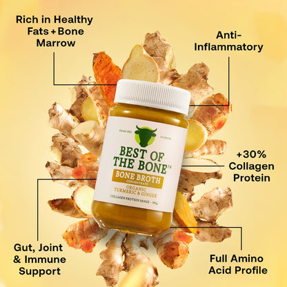 Best Of The Bone Broth Concentrate Organic Turmeric & Ginger 390g