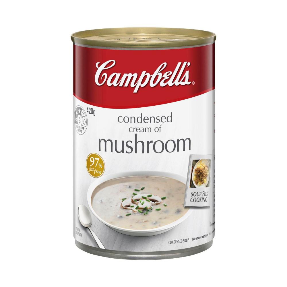 Campbell's Condensed Soup Can Cream Of Mushroom - 420g