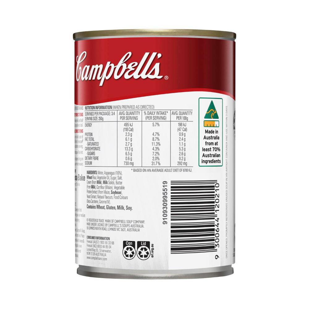 Campbell's Condensed Soup Can Cream Of Asparagus - 420g
