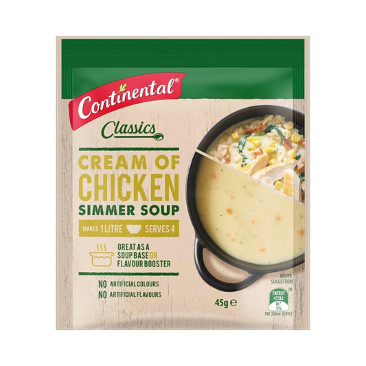 Continental Cream Of Chicken Soup Serves 4 - 45g